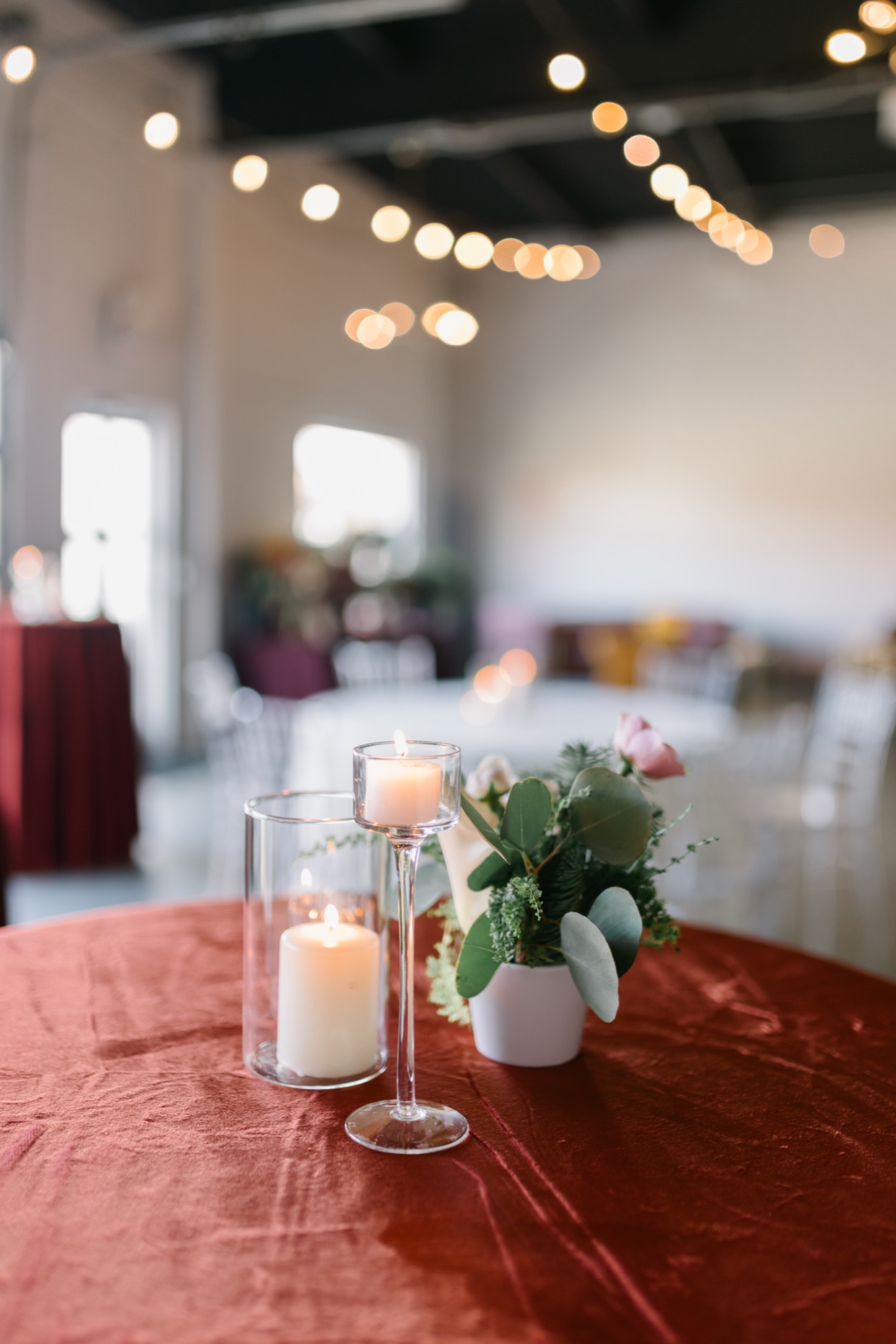 AVENTZ Co. boutique event tablescape — candlelit centerpiece, Shannon Bialy Photography
